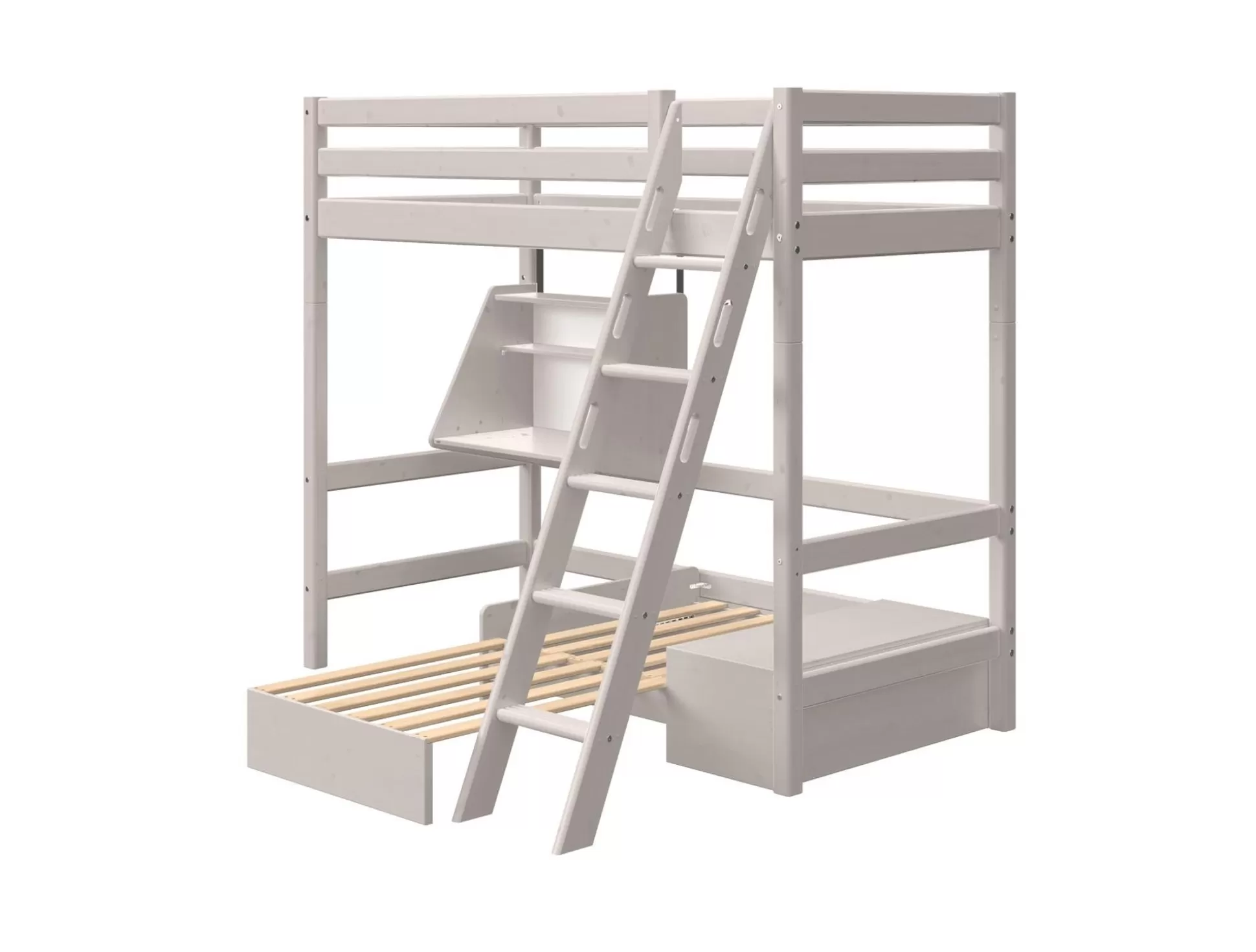 FLEXA Hoogslapers>Hoogslaper Met Casa Module Grey Washed Pine