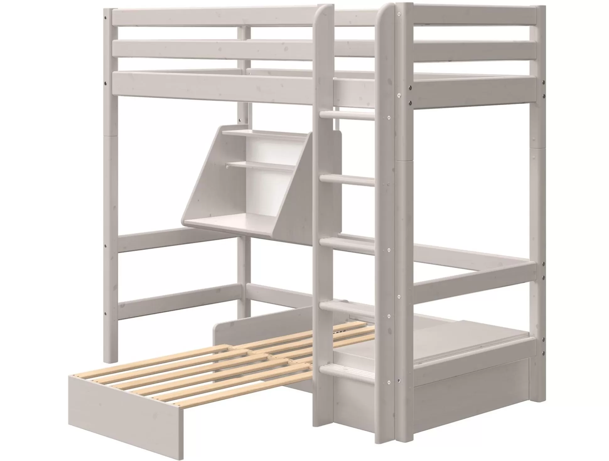 FLEXA Hoogslapers>Hoogslaper Met Casa Module Grey Washed Pine