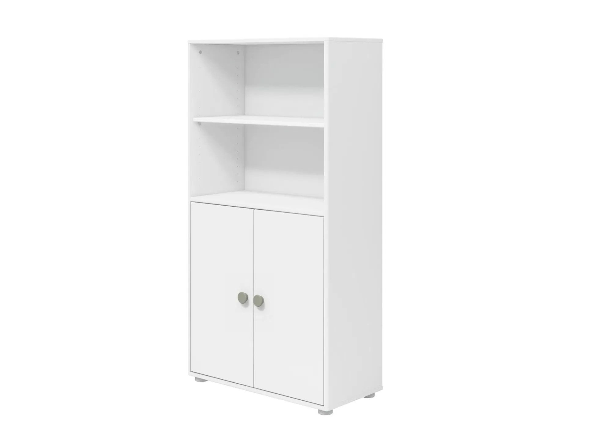 FLEXA Boekenkasten>Midi-Boekenkast, 2 Deuren White/Natural Green