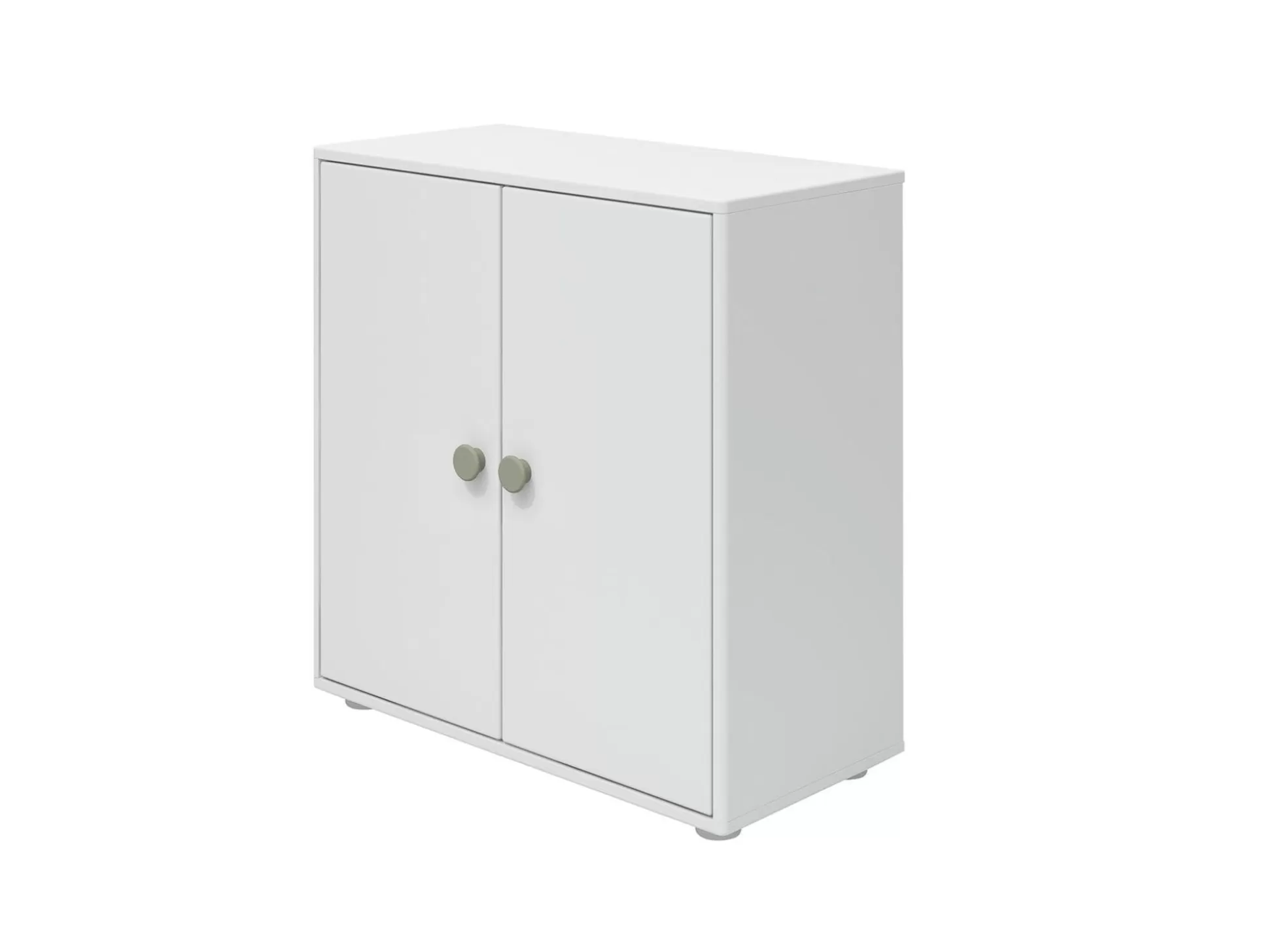 FLEXA Boekenkasten>Mini-Boekenkast, 2 Deuren White/Natural Green